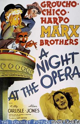Affiche de film una notte all'opera