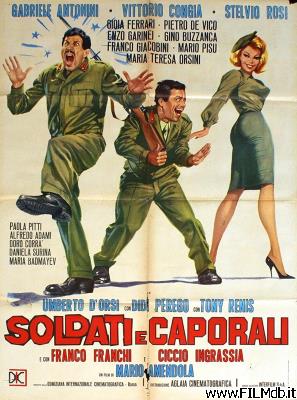 Affiche de film Soldati e caporali