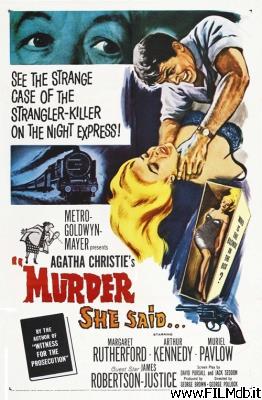 Locandina del film assassinio sul treno