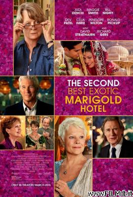 Affiche de film ritorno al marigold hotel