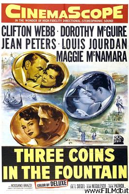 Locandina del film Three Coins in the Fountain