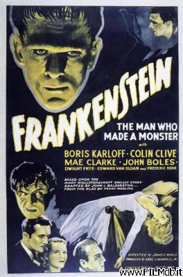 Affiche de film frankenstein