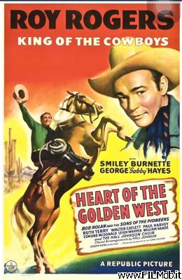 Locandina del film heart of the golden west