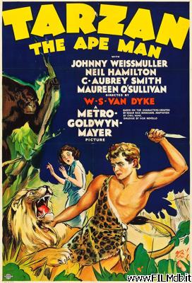 Locandina del film Tarzan l'uomo scimmia