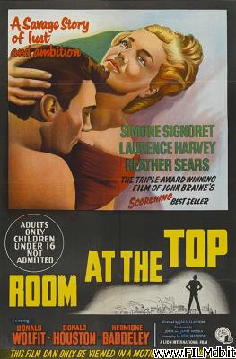 Poster of movie room at the top