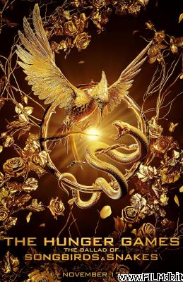 Affiche de film Hunger Games: la ballade du serpent et de l'oiseau chanteur