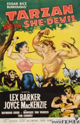 Locandina del film Tarzan e i cacciatori d'avorio