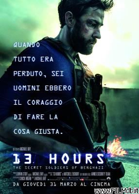 Affiche de film 13 hours - the secret soldiers of benghazi