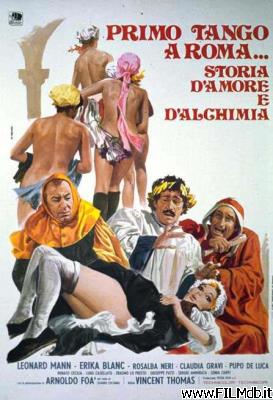 Cartel de la pelicula primo tango a roma... storia d'amore e d'alchimia