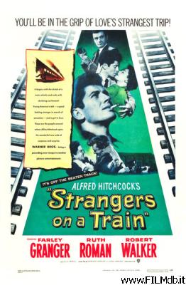 Poster of movie strangers on a train