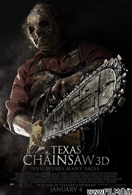 Cartel de la pelicula texas chainsaw 3d