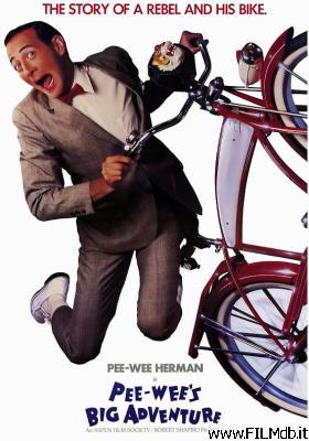 Affiche de film pee-wee's big adventure