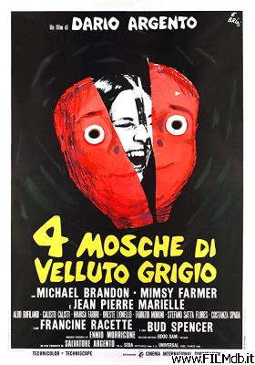 Poster of movie four flies on grey velvet