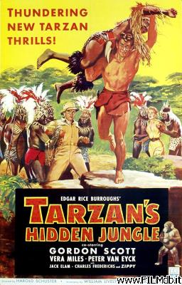 Locandina del film Tarzan nella jungla proibita