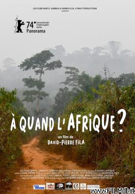 Affiche de film À quand l'Afrique?