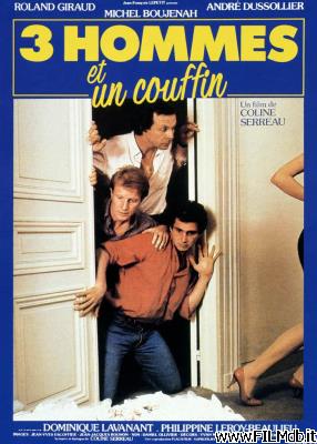 Affiche de film Trois hommes et un couffin