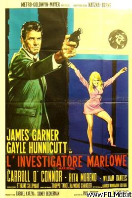 Affiche de film l'investigatore marlowe