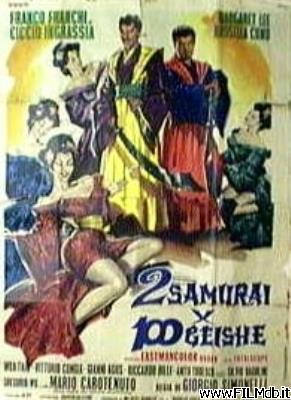 Affiche de film Deux samouraïs et cent geishas