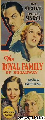 Locandina del film La famiglia reale di Broadway