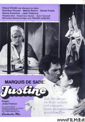 Locandina del film justine, ovvero le disavventure della virtù
