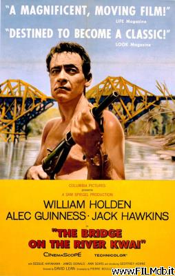 poster Locandina del film il ponte sul fiume kwai