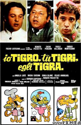 Affiche de film io tigro, tu tigri, egli tigra