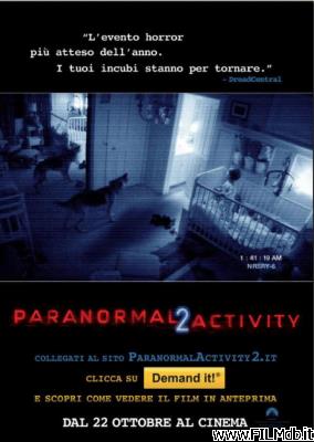 Locandina del film paranormal activity 2