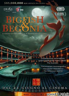 Cartel de la pelicula big fish and begonia