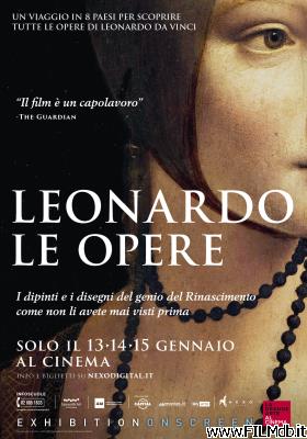 Cartel de la pelicula Leonardo. Le opere