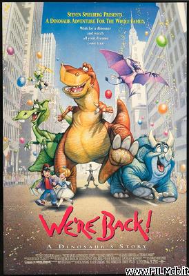 Poster of movie we're back! a dinosaur's story