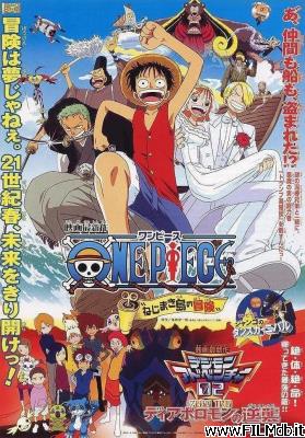 Cartel de la pelicula One Piece. Aventura en la Isla Engranaje