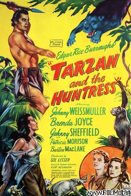 Affiche de film Tarzan et la chasseresse