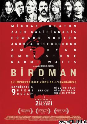 Locandina del film Birdman - o (L'imprevedibile virtù dell'ignoranza)