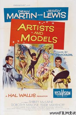 Cartel de la pelicula Artistas y modelos
