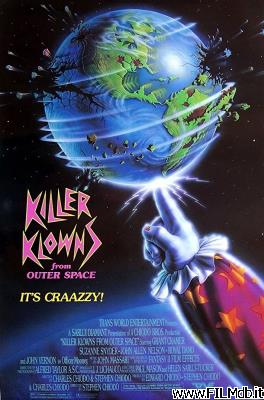 Affiche de film killer clowns: la minaccia dallo spazio