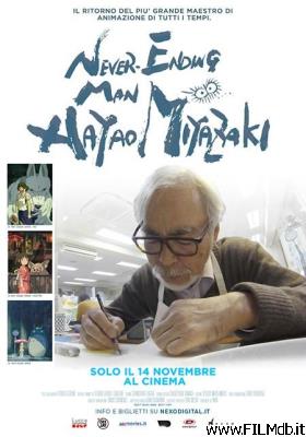 Affiche de film never ending man - hayao miyazaki