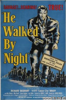 Affiche de film egli camminava nella notte