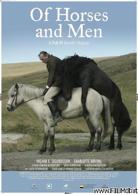Affiche de film Des chevaux et des hommes