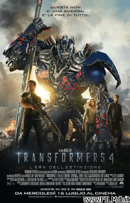 Affiche de film transformers 4 - l'era dell'estinzione