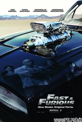 Cartel de la pelicula Fast and Furious - Solo parti originali
