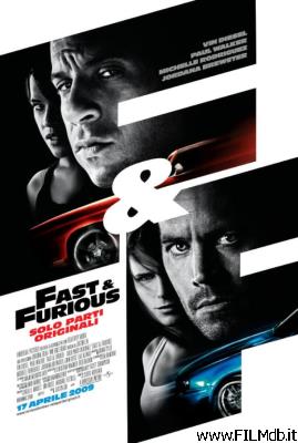 poster Locandina del film fast and furious - solo parti originali