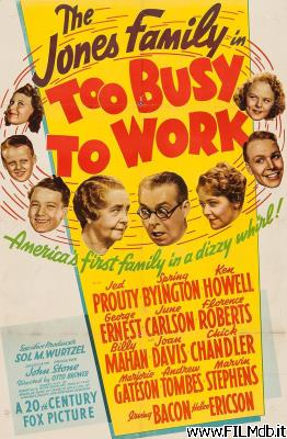 Locandina del film Too Busy to Work