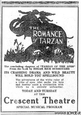 Locandina del film The Romance of Tarzan