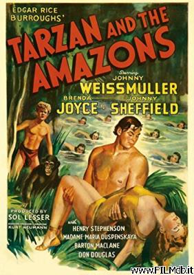 Locandina del film Tarzan e le amazzoni