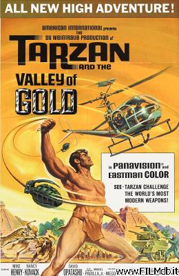 Affiche de film Tarzan nella valle dell'oro