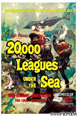 Cartel de la pelicula 20000 leghe sotto i mari