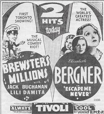 Affiche de film Les millions de Brewster