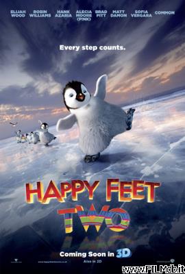 Affiche de film happy feet 2