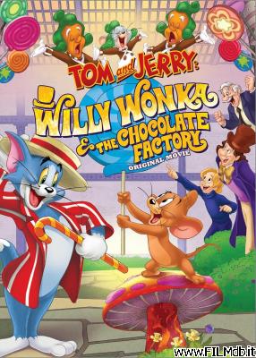 Affiche de film Tom et Jerry au pays de Charlie et la chocolaterie