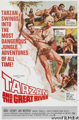 Affiche de film Tarzan et le jaguar maudit